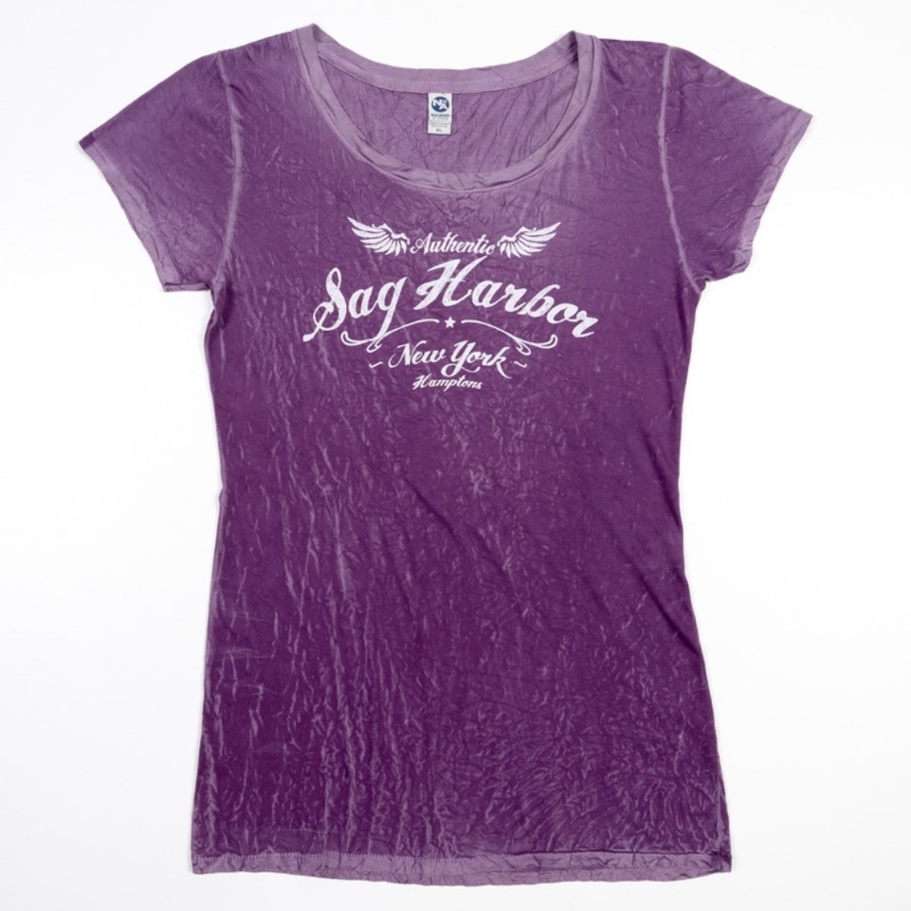 Sag Harbor Womens XL Long T-Shirt purple NWOT